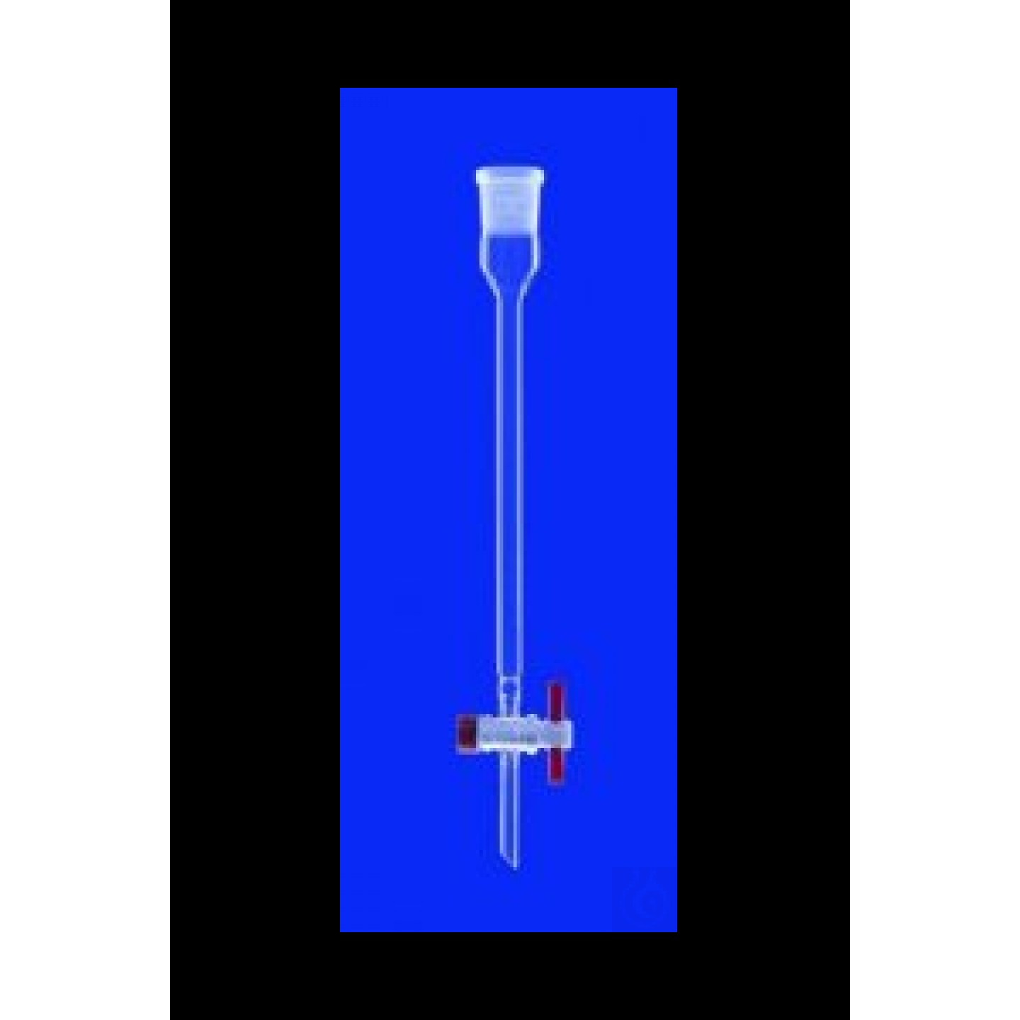 Girintili Kromatografik Sütunlar ve PTFE Stopcock, Boncuklu Kenar,...