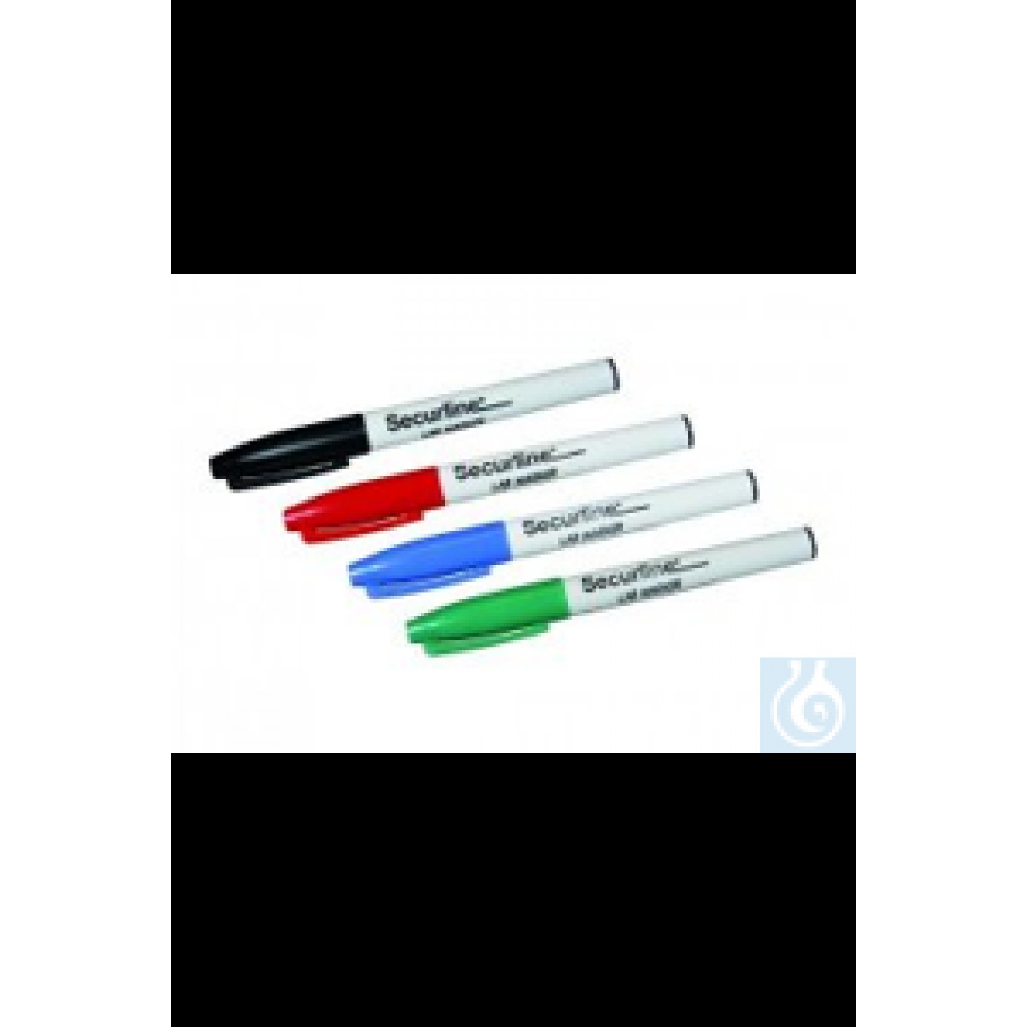 Laboratuvar kalemi Securline®, siyah 1,0 mm nokta Lab-Marker Securline® For...