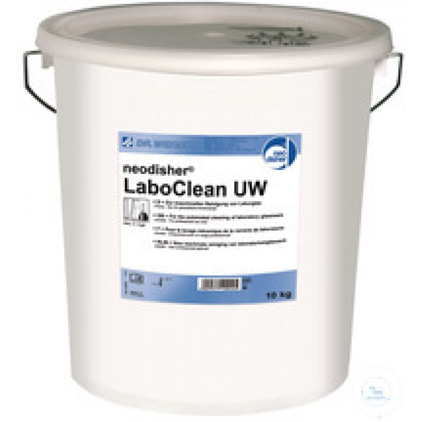 neodisher® LaboClean UW, 10 kg'lık kova disodyum trikosilikat, UN karışımı...