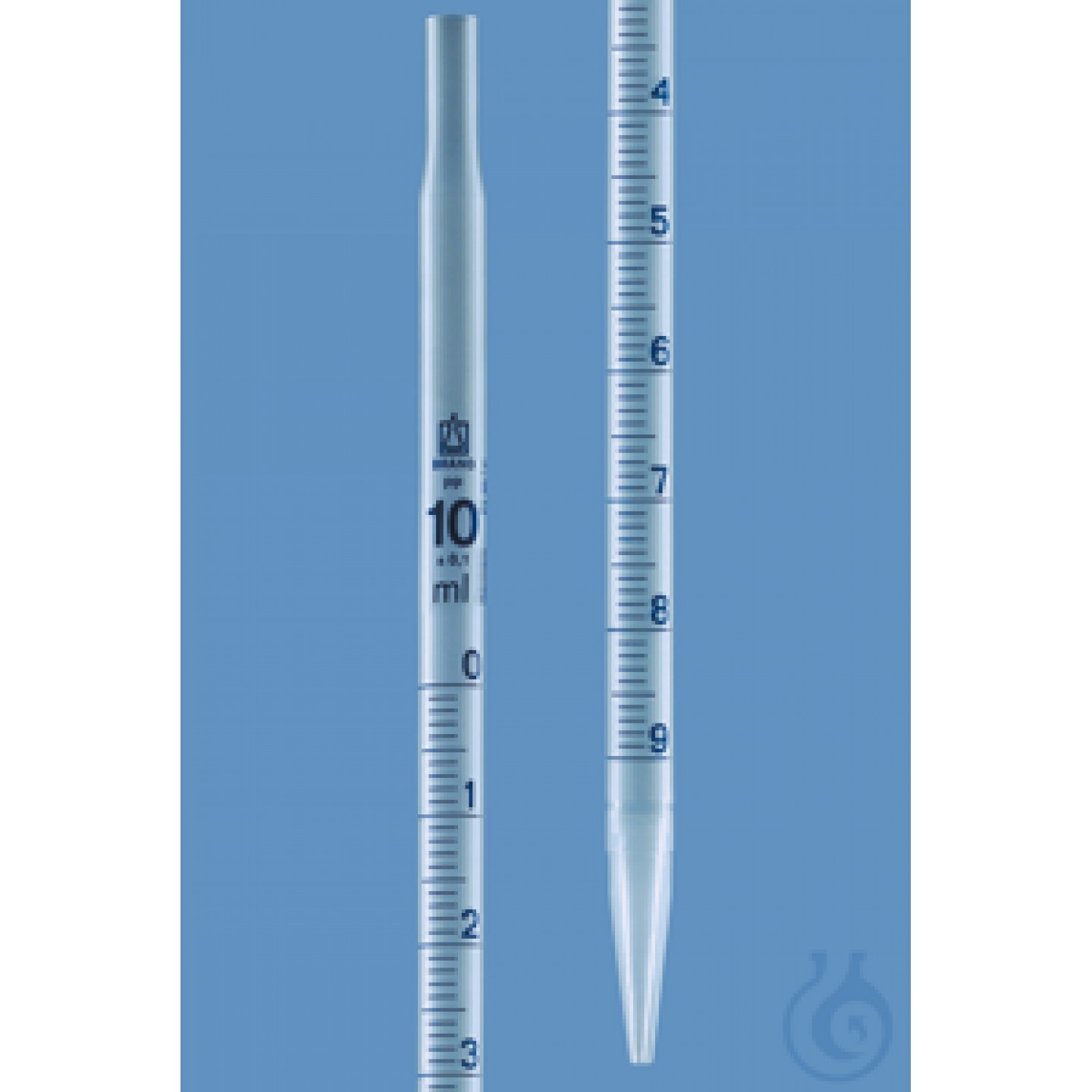 Ölçüm pipeti 1 ml, PP Dereceli pipetler, PP, mavi dereceli...